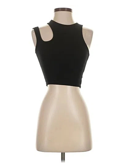 Pre-owned Unbranded Tank Top Black Strapless Neckline Tops