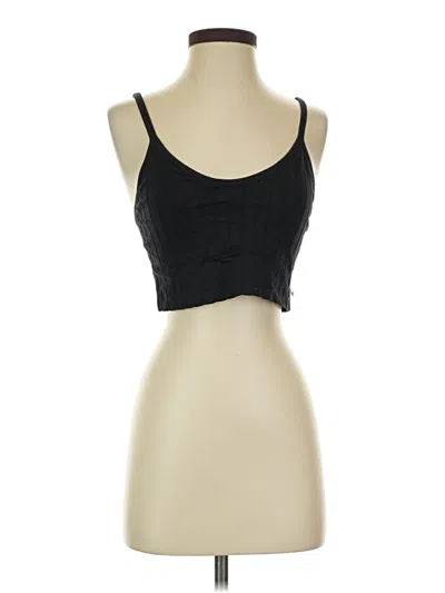 Pre-owned Unbranded Tank Top Black Strapless Neckline Tops