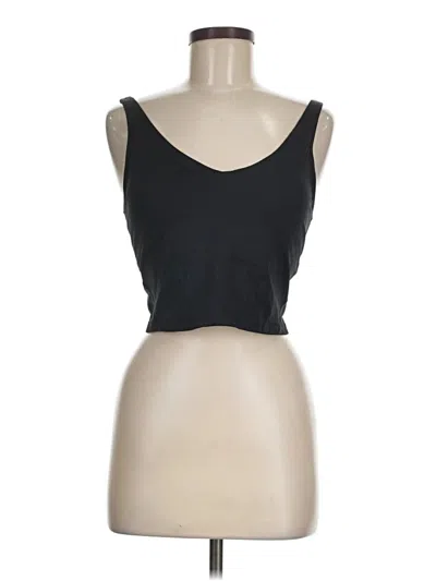 Pre-owned Unbranded Tank Top Black Strapless Neckline Tops