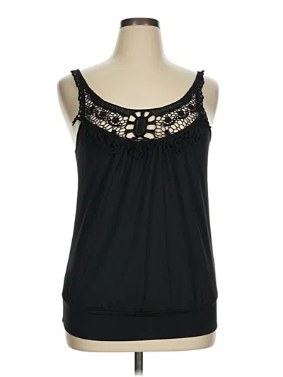 Pre-owned Unbranded Tank Top Black Strapless Neckline Tops