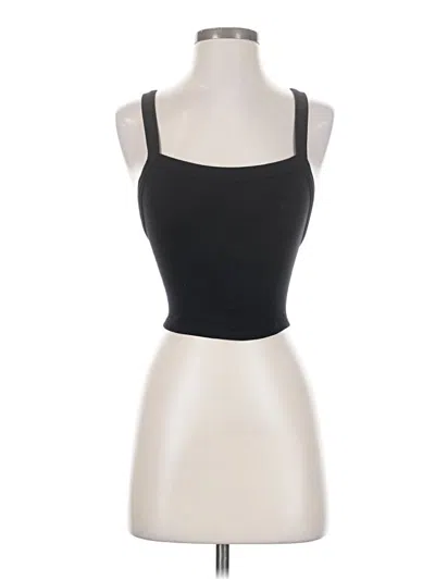 Pre-owned Unbranded Tank Top Black Strapless Neckline Tops