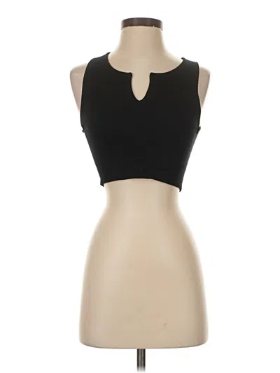 Pre-owned Unbranded Tank Top Black Strapless Neckline Tops