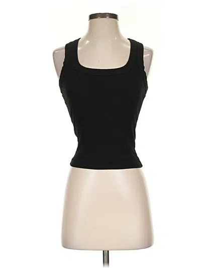 Pre-owned Unbranded Tank Top Black Strapless Neckline Tops