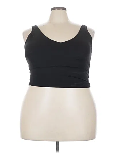 Pre-owned Unbranded Tank Top Black Strapless Neckline Tops
