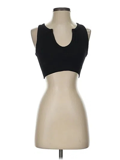 Pre-owned Unbranded Tank Top Black Strapless Neckline Tops