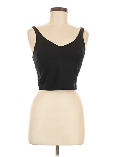 Pre-owned Unbranded Tank Top Black Strapless Neckline Tops