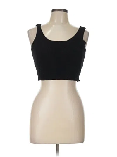 Pre-owned Unbranded Tank Top Black Strapless Neckline Tops