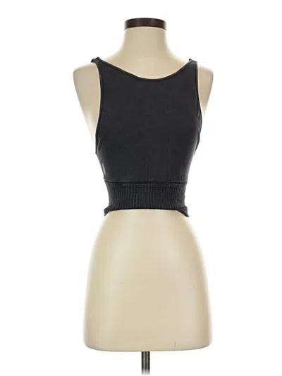 Pre-owned Unbranded Tank Top Black Strapless Neckline Tops