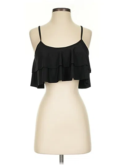 Pre-owned Unbranded Tank Top Black Strapless Neckline Tops