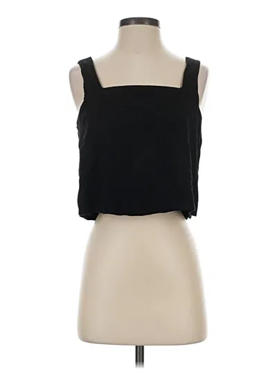 Pre-owned Unbranded Tank Top Black Strapless Neckline Tops