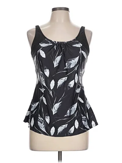 Pre-owned Unbranded Tank Top Black Strapless Neckline Tops