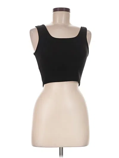 Pre-owned Unbranded Tank Top Black Strapless Neckline Tops