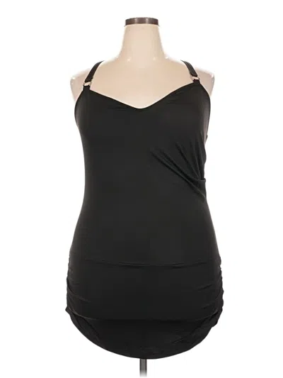 Pre-owned Unbranded Tank Top Black Strapless Neckline Tops
