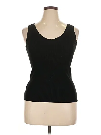Pre-owned Unbranded Tank Top Black Sweetheart Neckline Tops