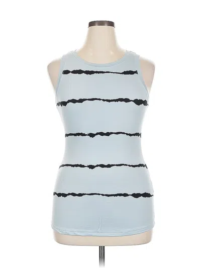 Pre-owned Unbranded Tank Top Blue Halter Neckline Tops