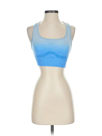 Pre-owned Unbranded Tank Top Blue Halter Neckline Tops