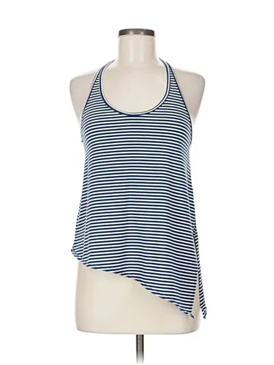 Pre-owned Unbranded Tank Top Blue Halter Neckline Tops