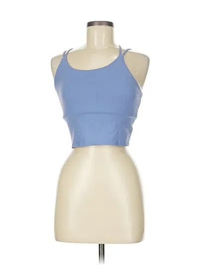 Pre-owned Unbranded Tank Top Blue Halter Neckline Tops