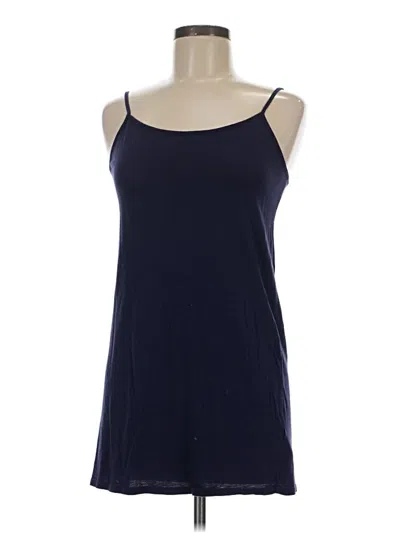 Pre-owned Unbranded Tank Top Blue Halter Neckline Tops