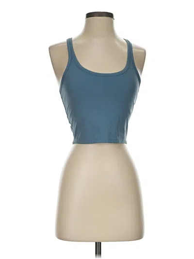 Pre-owned Unbranded Tank Top Blue Halter Neckline Tops