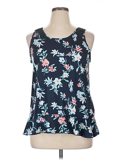 Pre-owned Unbranded Tank Top Blue Halter Neckline Tops