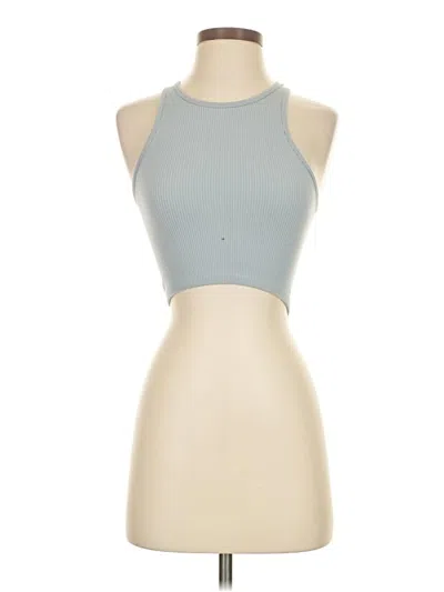 Pre-owned Unbranded Tank Top Blue Halter Neckline Tops
