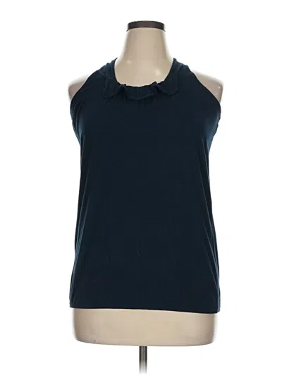 Pre-owned Unbranded Tank Top Blue Halter Neckline Tops