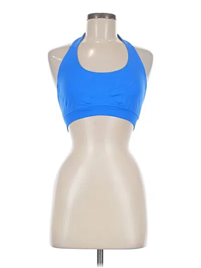 Pre-owned Unbranded Tank Top Blue Halter Neckline Tops