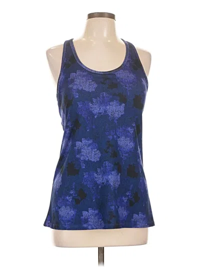 Pre-owned Unbranded Tank Top Blue Halter Neckline Tops