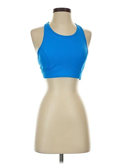 Pre-owned Unbranded Tank Top Blue Halter Neckline Tops