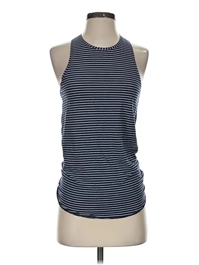 Pre-owned Unbranded Tank Top Blue Halter Neckline Tops