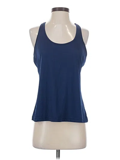 Pre-owned Unbranded Tank Top Blue Halter Neckline Tops