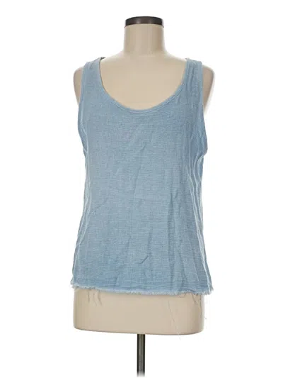 Pre-owned Unbranded Tank Top Blue Halter Neckline Tops