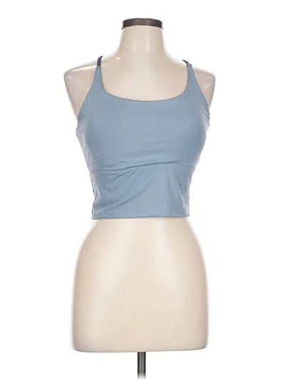 Pre-owned Unbranded Tank Top Blue Halter Neckline Tops