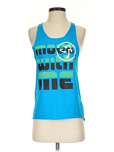 Pre-owned Unbranded Tank Top Blue Halter Neckline Tops