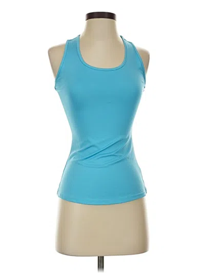 Pre-owned Unbranded Tank Top Blue Halter Neckline Tops
