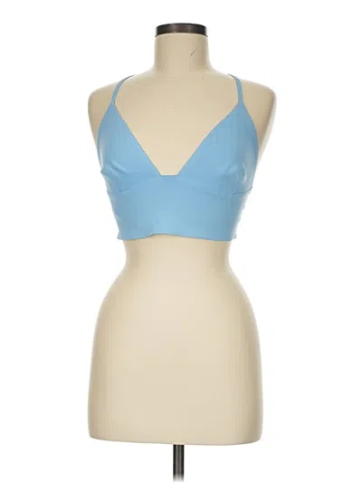 Pre-owned Unbranded Tank Top Blue Halter Neckline Tops
