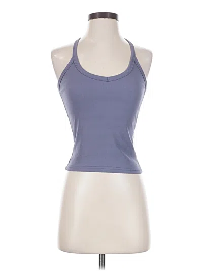 Pre-owned Unbranded Tank Top Blue Halter Neckline Tops