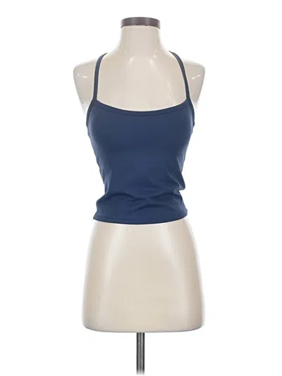 Pre-owned Unbranded Tank Top Blue Halter Neckline Tops