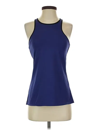 Pre-owned Unbranded Tank Top Blue Halter Neckline Tops