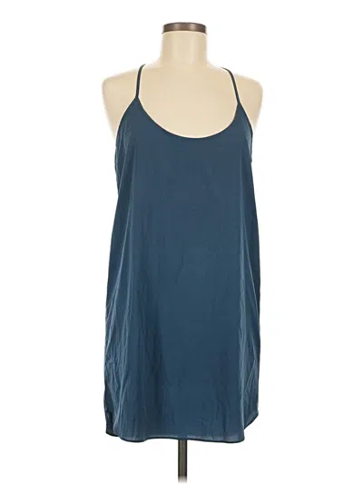 Pre-owned Unbranded Tank Top Blue Halter Neckline Tops