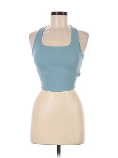 Pre-owned Unbranded Tank Top Blue Halter Neckline Tops