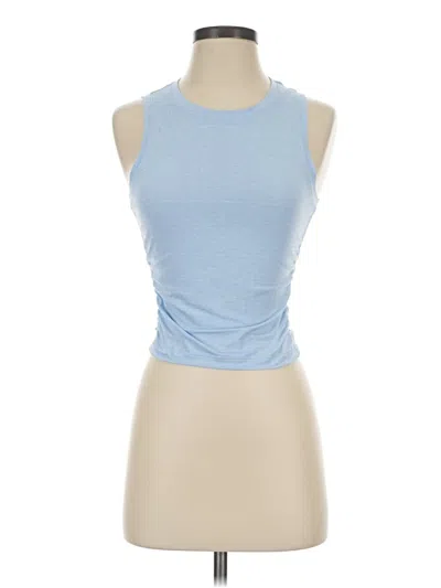 Pre-owned Unbranded Tank Top Blue Halter Neckline Tops