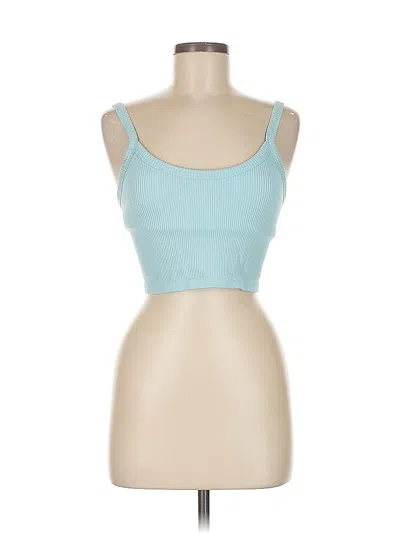 Pre-owned Unbranded Tank Top Blue Strapless Neckline Tops