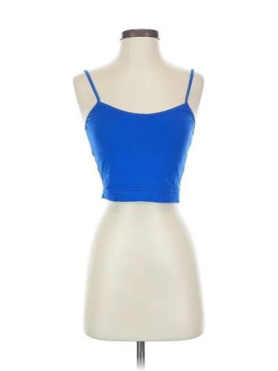 Pre-owned Unbranded Tank Top Blue Strapless Neckline Tops