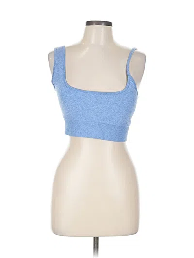 Pre-owned Unbranded Tank Top Blue Strapless Neckline Tops