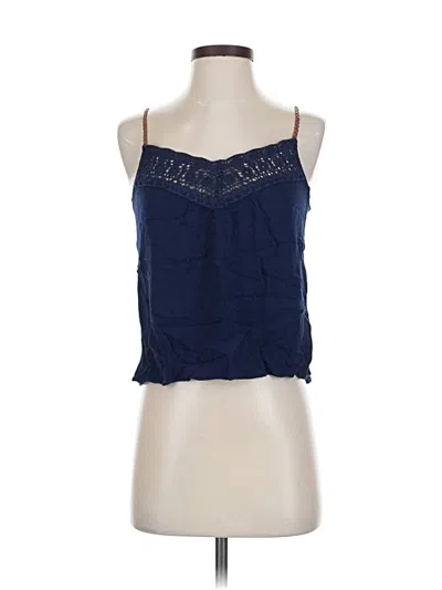 Pre-owned Unbranded Tank Top Blue Strapless Neckline Tops