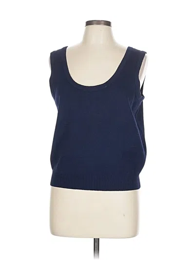 Pre-owned Unbranded Tank Top Blue Strapless Neckline Tops