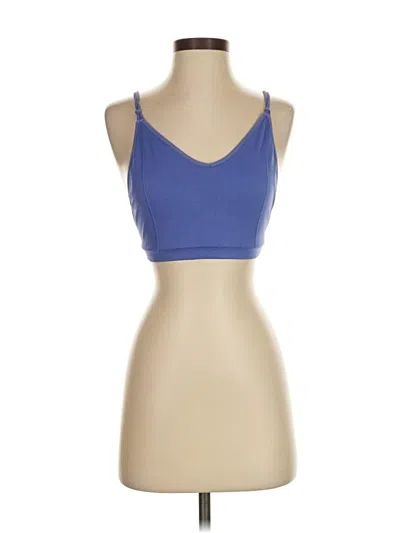 Pre-owned Unbranded Tank Top Blue Strapless Neckline Tops