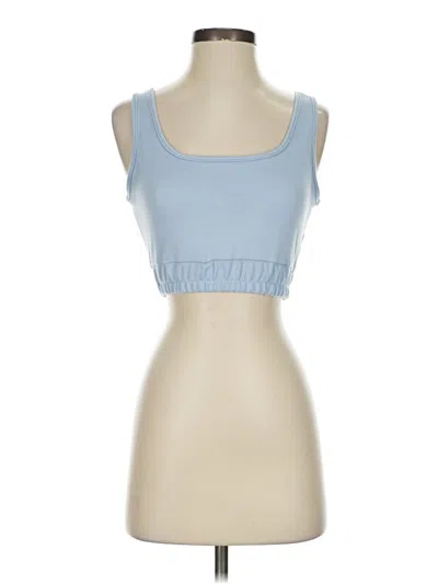 Pre-owned Unbranded Tank Top Blue Strapless Neckline Tops